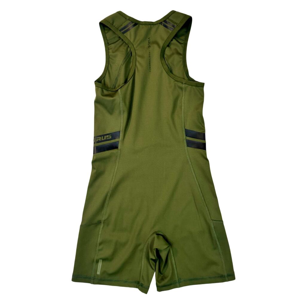 Virus Elevate V2 Singlet Wrestling Powerlifting Evergreen Green Women's XS - Picture 3 of 13